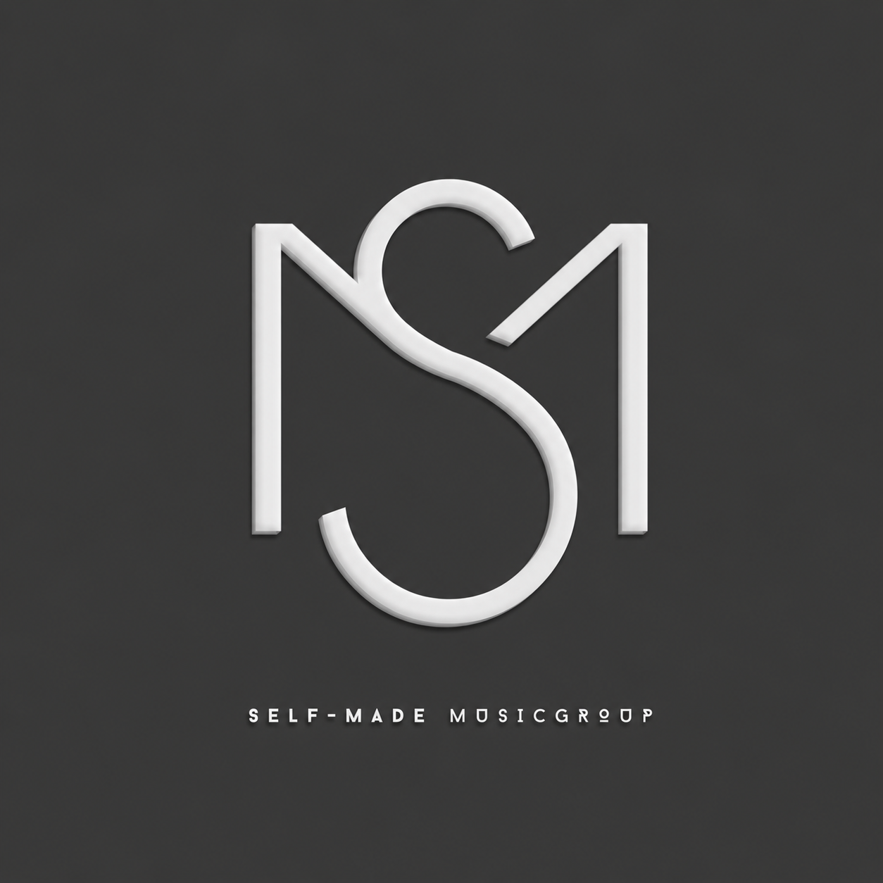 Self Made Music Group white monogram